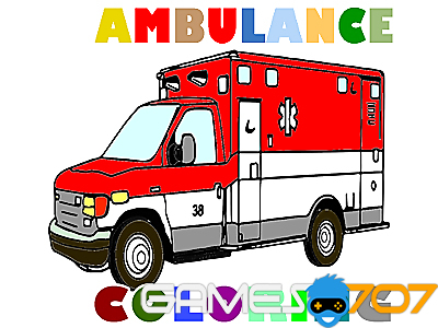 Farbseiten für Ambulanzwagen