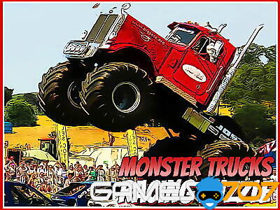 Puzzle de la course de camions monstres