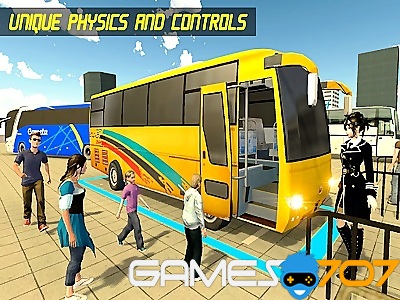 Aparcamiento de autobuses modernos Juegos de autobuses avanzados