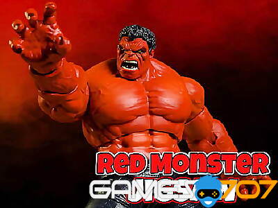 Rotes Monster-Puzzle