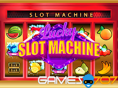 Glücklicher Spielautomat