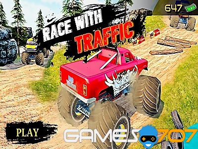 Ultimate MonterTruck Race With Traffic 3D