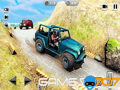 Juego de simulación de jeeps de pasajeros de montaña