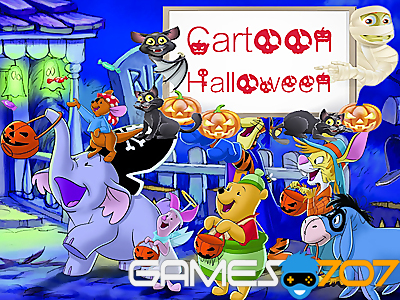 Cartoon Halloween Slide Puzzle