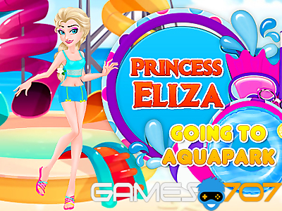 La princesse Eliza se rend à l'Aquapark