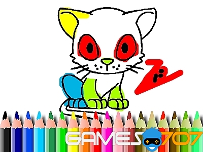 BTS Cat Coloring