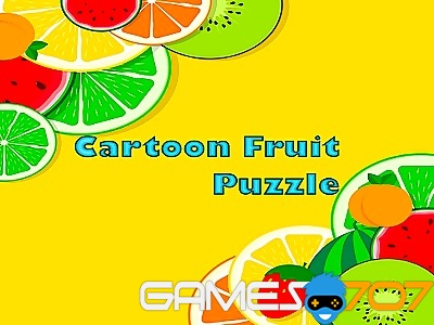 Puzzle de dessin animé sur les fruits