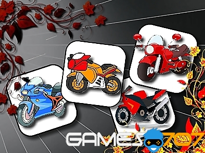 Memoria per motociclette dei cartoni animati