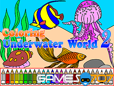 Раскраска Подводный мир 2