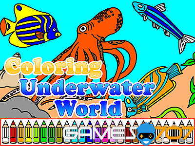 Colorear el mundo submarino
