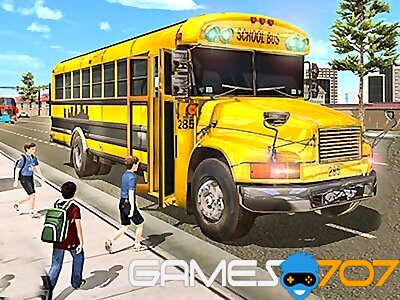 Conduite d'un bus scolaire en ville