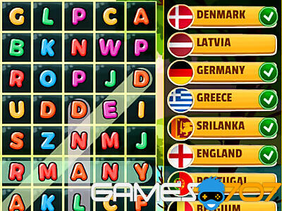Sopa de letras de países
